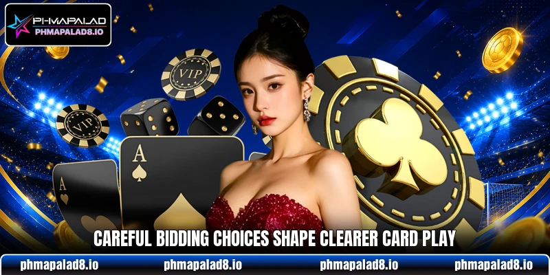 Careful bidding choices shape clearer card play Careful bidding choices shape clearer card play