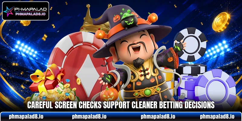 Careful screen checks support cleaner betting decisions Careful screen checks support cleaner betting decisions