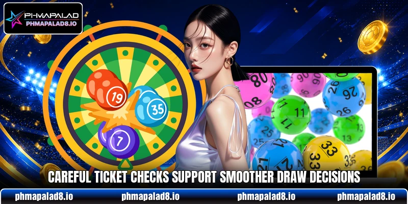 Careful ticket checks support smoother draw decisions Careful ticket checks support smoother draw decisions