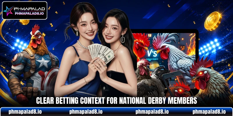 Clear betting context for National Derby members Clear betting context for National Derby members
