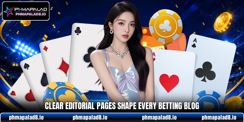 Clear editorial pages shape every betting blog Clear editorial pages shape every betting blog