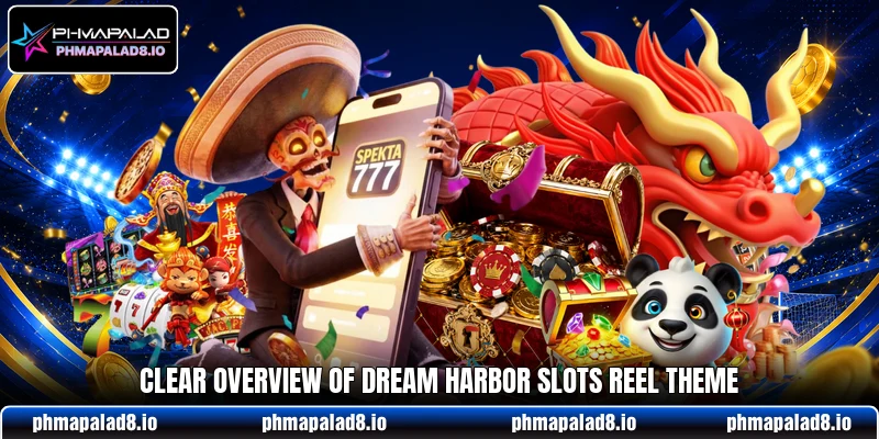 Clear overview of Dream Harbor Slots reel theme Clear overview of Dream Harbor Slots reel theme