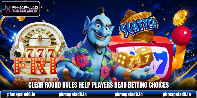 Clear round rules help players read betting choices Clear round rules help players read betting choices