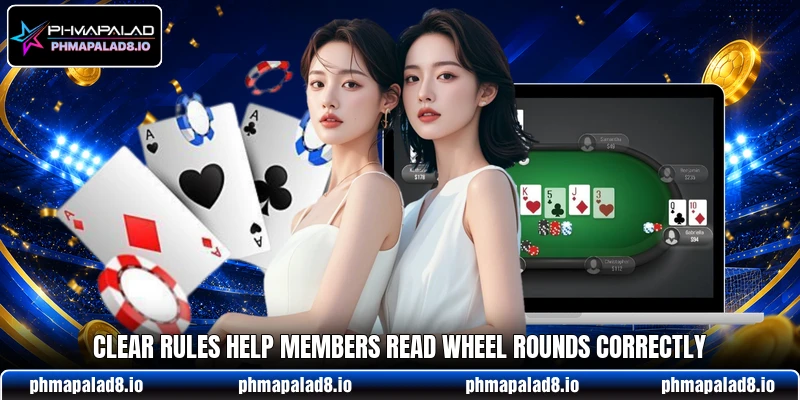 Clear rules help members read wheel rounds correctly Clear rules help members read wheel rounds correctly