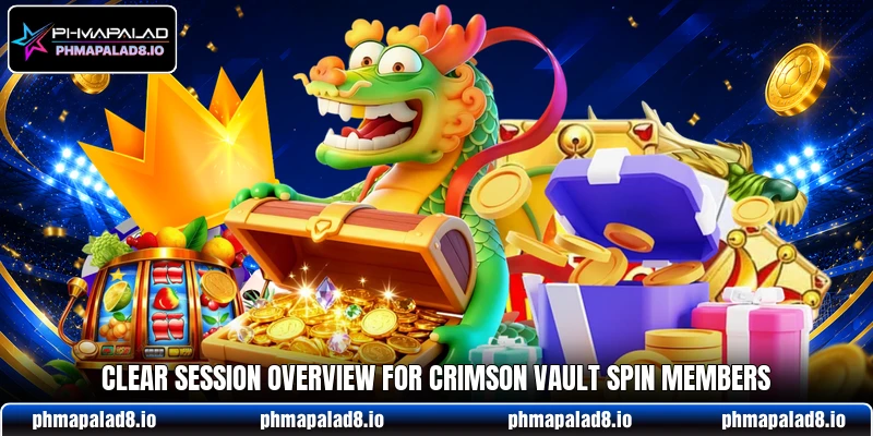 Clear session overview for Crimson Vault Spin members Clear session overview for Crimson Vault Spin members