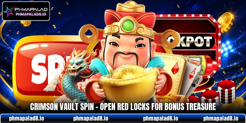Crimson Vault Spin - Open Red Locks For Bonus Treasure