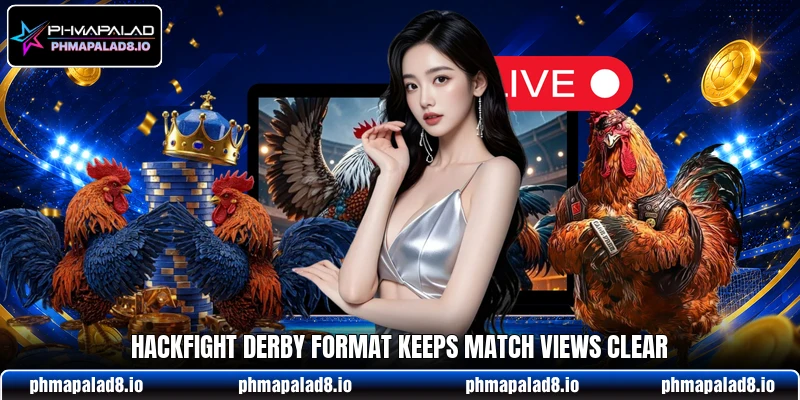 Hackfight derby format keeps match views clear Hackfight derby format keeps match views clear
