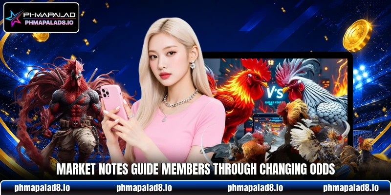 Market notes guide members through changing odds Market notes guide members through changing odds