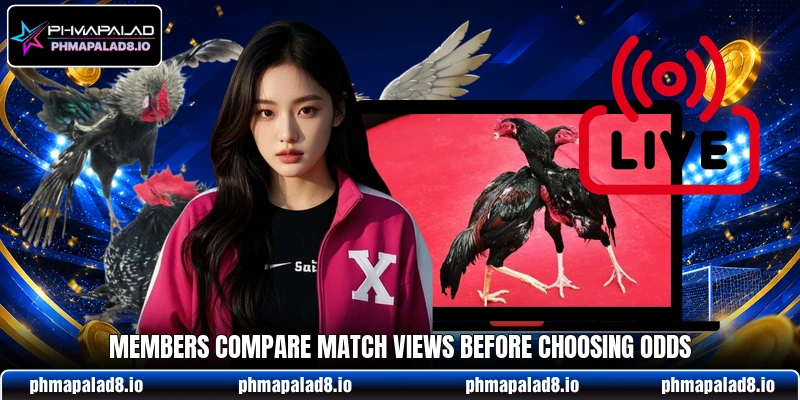 Members compare match views before choosing odds Members compare match views before choosing odds