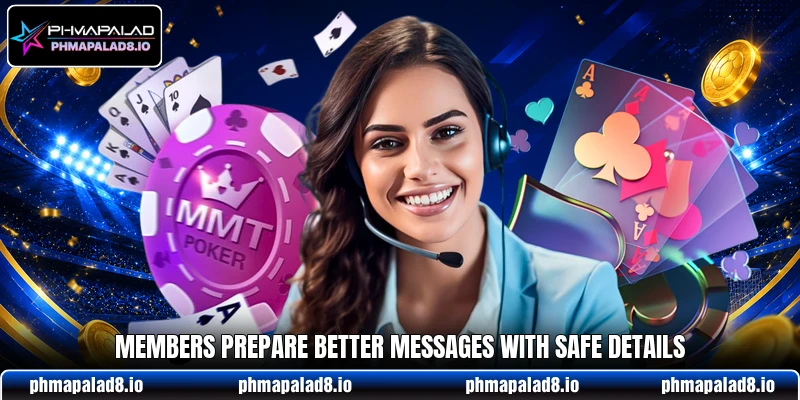 Members prepare better messages with safe details Members prepare better messages with safe details