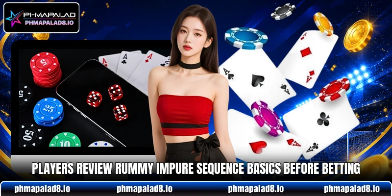 Players review rummy impure sequence basics before betting Players review rummy impure sequence basics before betting