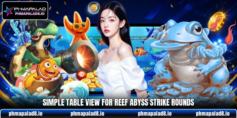 Simple table view for Reef Abyss Strike rounds Simple table view for Reef Abyss Strike rounds